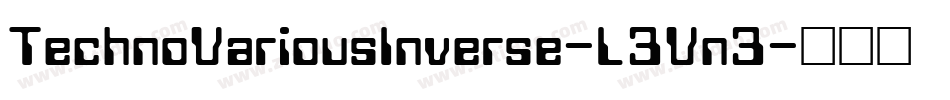 TechnoVariousInverse-L3Vn3字体转换