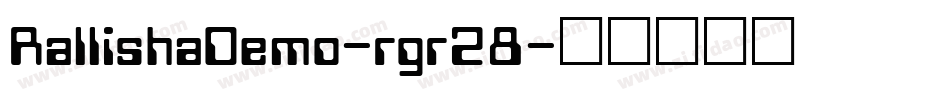 RallishaDemo-rgr28字体转换