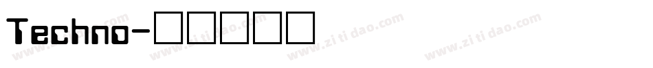 Techno字体转换