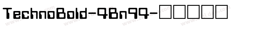 TechnoBold-4Bn94字体转换
