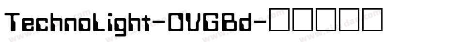 TechnoLight-OVGBd字体转换