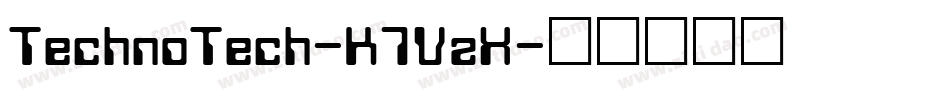 TechnoTech-K7VzX字体转换