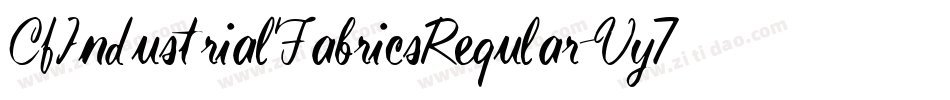 CfIndustrialFabricsRegular-Vy70字体转换