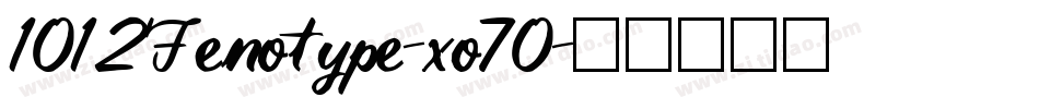 1012Fenotype-xo70字体转换