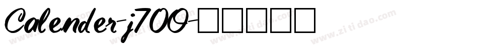 Calender-j70O字体转换