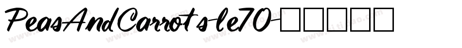 PeasAndCarrots-le70字体转换