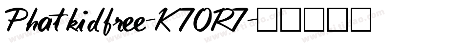 Phatkidfree-K70R7字体转换