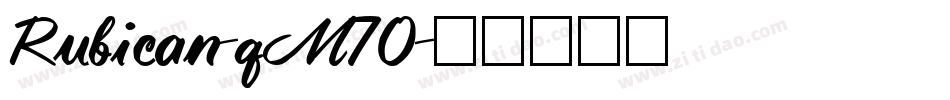 Rubican-qM70字体转换