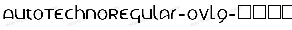 AutoTechnoRegular-0VL9字体转换