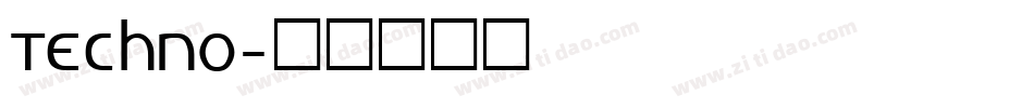 Techno字体转换