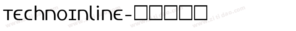 TechnoInline字体转换