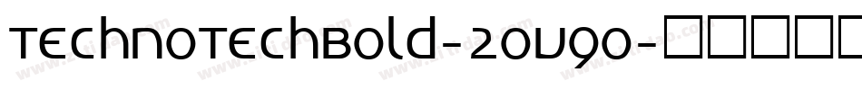 TechnoTechBold-2Ov9o字体转换