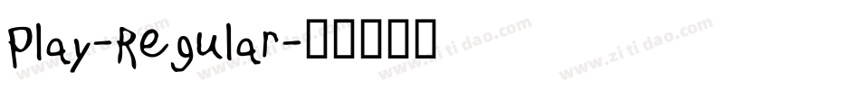 Play-Regular字体转换