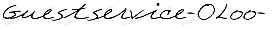 Guestservice-0Loo字体转换