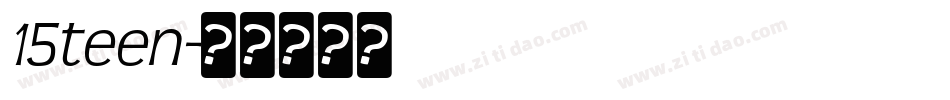 15teen字体转换
