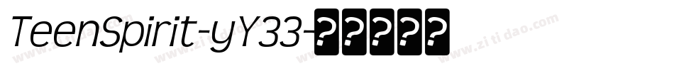 TeenSpirit-yY33字体转换