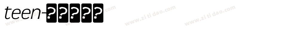 teen字体转换