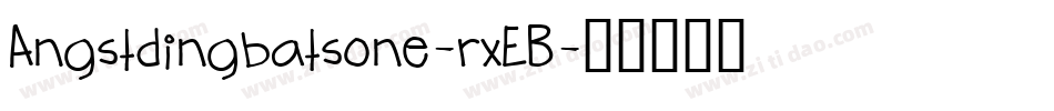 Angstdingbatsone-rxEB字体转换