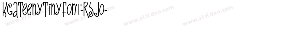 KgATeenyTinyFont-R5Jo字体转换