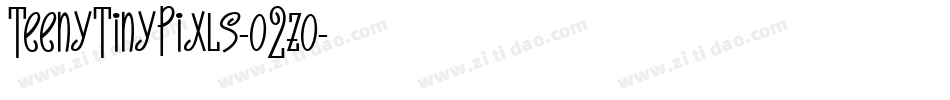 TeenyTinyPixls-o2zo字体转换
