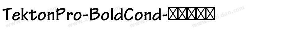 TektonPro-BoldCond字体转换