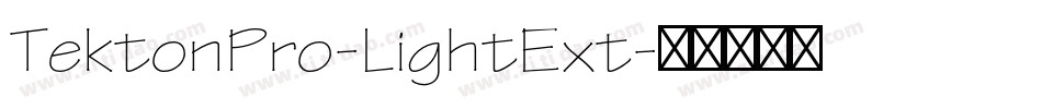 TektonPro-LightExt字体转换