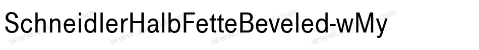 SchneidlerHalbFetteBeveled-wMyx字体转换 SchneidlerHalbFetteBeveled-wMyx字体转换