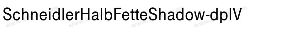 SchneidlerHalbFetteShadow-dplV字体转换