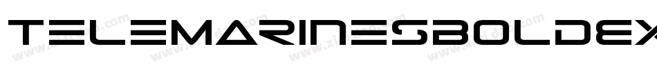 TeleMarinesBoldExpandedItalic-mz6G字体转换