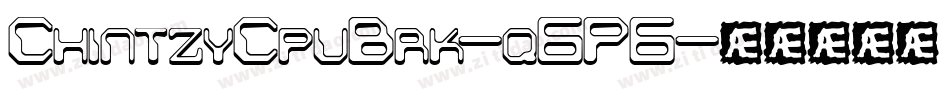 ChintzyCpuBrk-q6P6字体转换