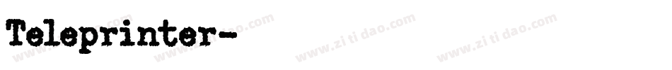 Teleprinter字体转换