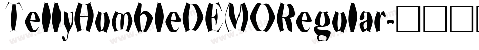 TellyHumbleDEMORegular字体转换