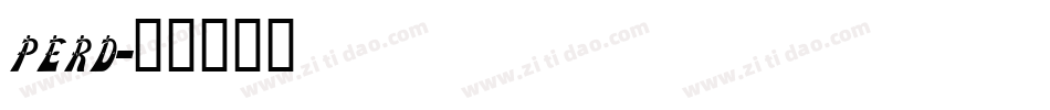 perd字体转换