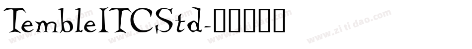 TembleITCStd字体转换