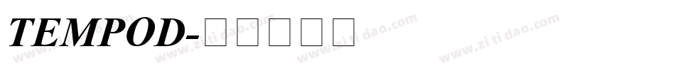 TEMPOD字体转换