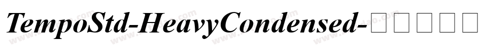TempoStd-HeavyCondensed字体转换