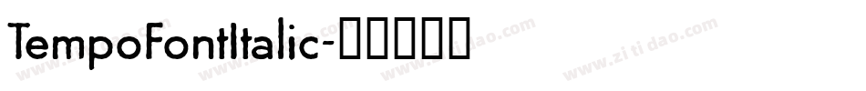 TempoFontItalic字体转换