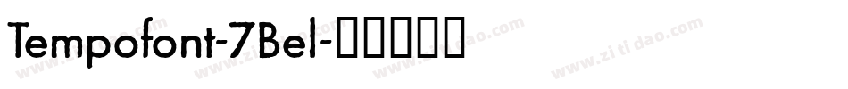 Tempofont-7Bel字体转换