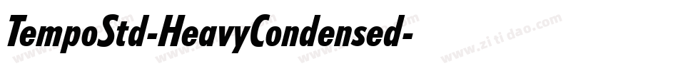 TempoStd-HeavyCondensed字体转换