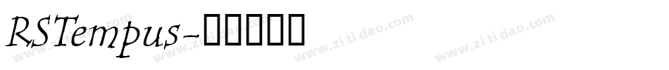RSTempus字体转换