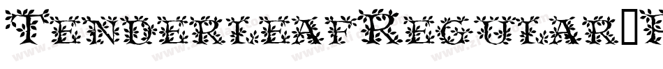 TenderleafRegular-PKzg字体转换