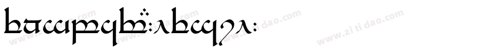 Tengwar-Elesil字体转换
