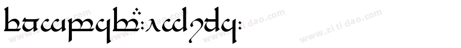 Tengwar-Elfica字体转换