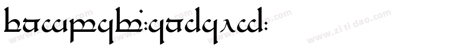 Tengwar-Gandalf字体转换