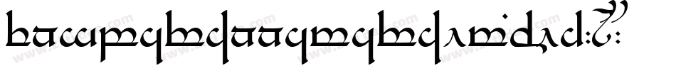 TengwarAnnatarAltBold-8MJ0字体转换