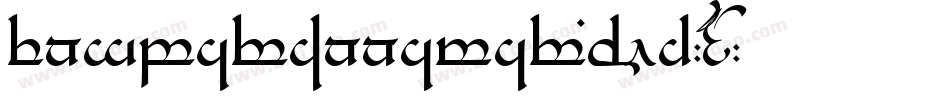 TengwarAnnatarBold-MVKY字体转换