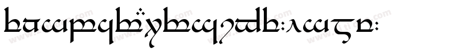 TengwarCursive-lgmy字体转换