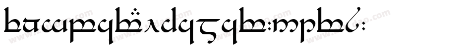 TengwarEldamar-51r8字体转换
