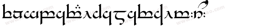 TengwarEldamarAlt-6YMY字体转换