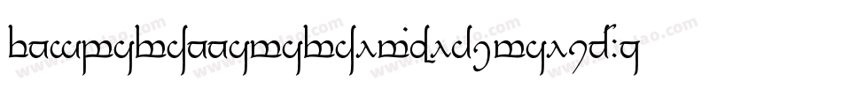 TengwarAnnatarAltBoldItalic-YzDo字体转换 TengwarAnnatarAltBoldItalic-YzDo字体转换